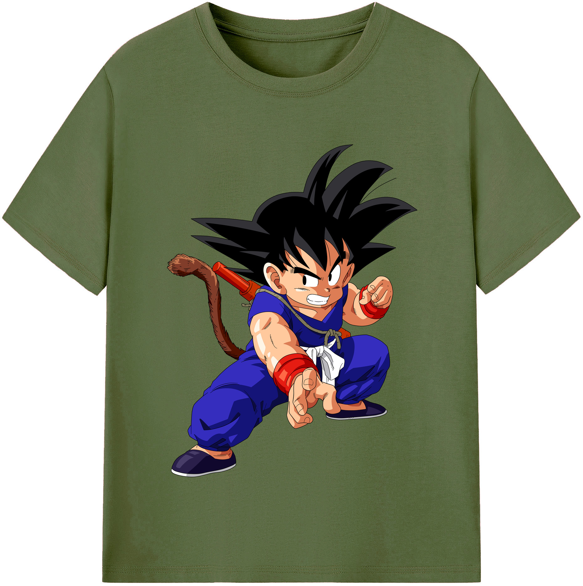 （画像用） ドラゴンボール 孫悟空（そん ごくう）Son Goku カカロット DRAGON BALL Kakarotto 綿100％半袖Tシャツ（フロントプリント）